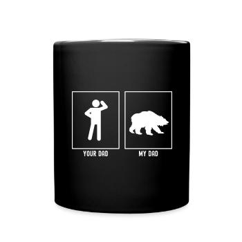 Son père - Mon père - Chasse à l’ours - Mug uni - noir - Devant