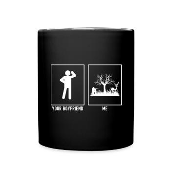 Votre ami - Moi - Chasse au chevreuil - Mug uni - noir - Devant