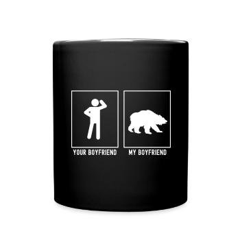 Your Friend - My Friend - Bear Hunting - Full Colour Mug - black - Front