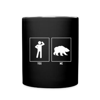 You - Me - Bear Hunt - Full Colour Mug - black - Front