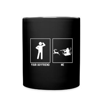 Ton ami - Moi - Chasse - Mug uni - noir - Devant
