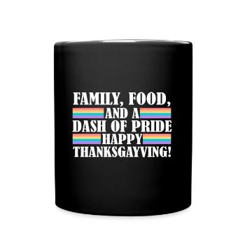 Gay Thanksgiving Thanksgayving Coming Out Dîner - Mug uni - noir - Devant