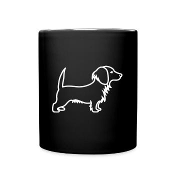 teckel - Mug uni - noir - Devant