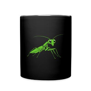 Praying mantis - Full Colour Mug - black - Front