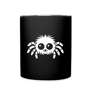 Spinne - Tasse einfarbig - Schwarz - Vorne