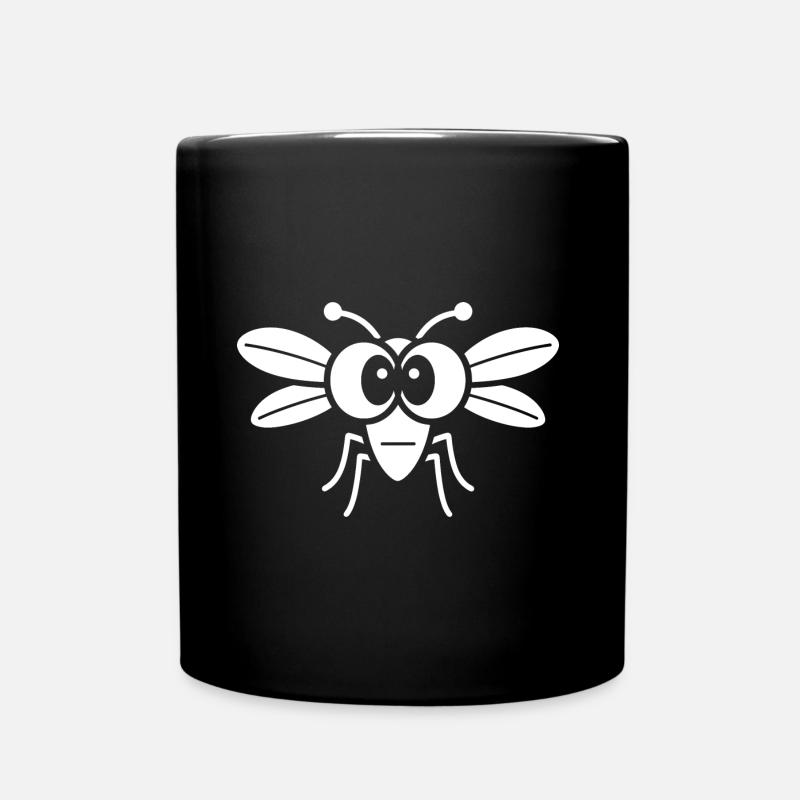 Fliegen - Tasse einfarbig - Schwarz