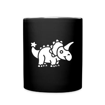 Triceratops - Full Colour Mug - black - Front