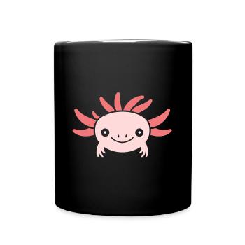 Axolotl - Tasse einfarbig - Schwarz - Vorne
