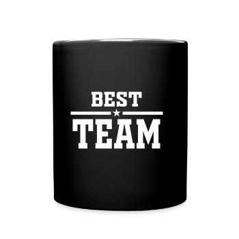 Best team, group, gift idea - Full Colour Mug - black - Front