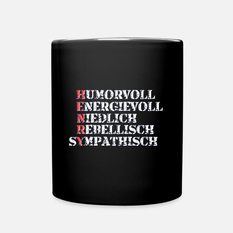 henry - Tasse einfarbig - Schwarz