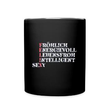 felix - Tasse einfarbig - Schwarz - Vorne