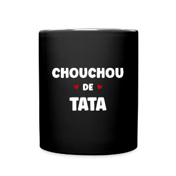 chouchou de tata - Mug uni - noir - Devant