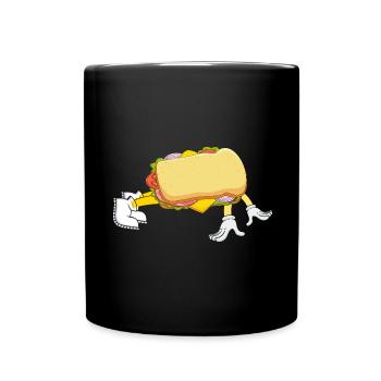 Sandwich Bodybuilding Fitness Gym Cadeau - Mug uni - noir - Devant
