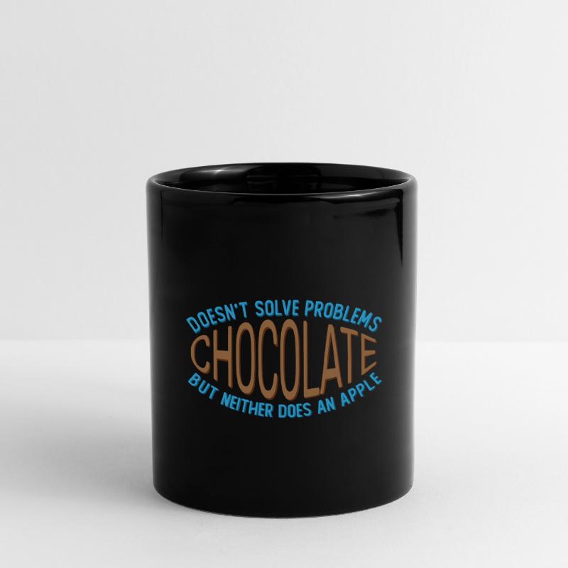 Chocolate doesn't solve any problems Funny joke Full Colour Mug