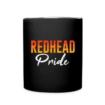Redhead Pride Ginger Red Head Red Hair Irish - Full Colour Mug - black - Front