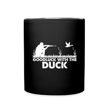 Drôle de conception de chasse au canard Hunter Hunting Duck Design - Mug uni - noir - Devant