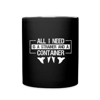 Paleontologist Designs Fossil Hunter Student - Full Colour Mug - black - Front