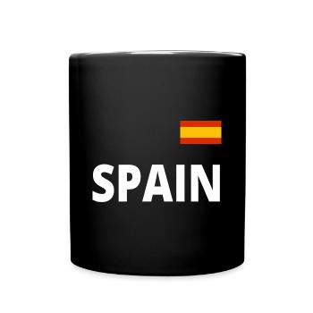 Spain Holiday Summer Holiday T-Shirt Gift Idea - Full Colour Mug - black - Front