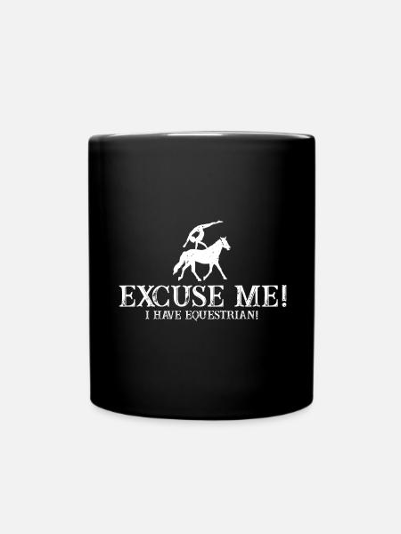 Voltigieren Design und Voltigieren Pferde Designs - Tasse einfarbig - Schwarz