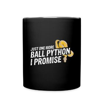 King python design pour les amateurs de serpents - Mug uni - noir - Devant