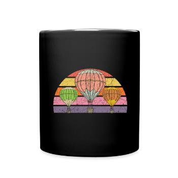 Hot Air Balloon Lover Balloon Ride Aeronaut - Full Colour Mug - black - Front