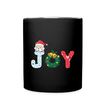 Weihnachten Santa Claus Merry Christmas - Full Colour Mug - black - Front