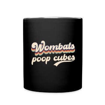 Drôle de dicton wombat australien - Mug uni - noir - Devant