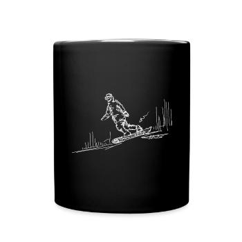 Snowboarding - (12) - Full Colour Mug - black - Front