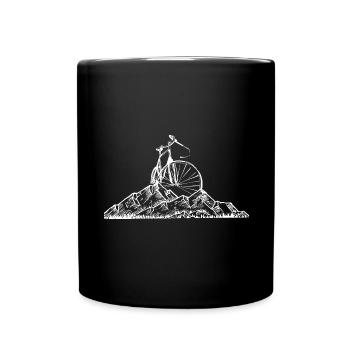 Montagne - Cyclisme - (11) - Mug uni - noir - Devant