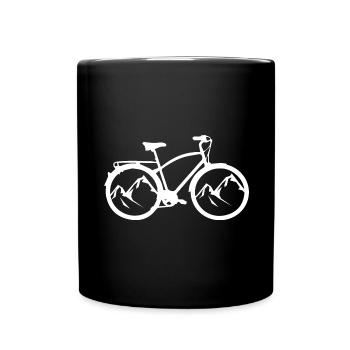 Montagne - Cyclisme - (17) - Mug uni - noir - Devant