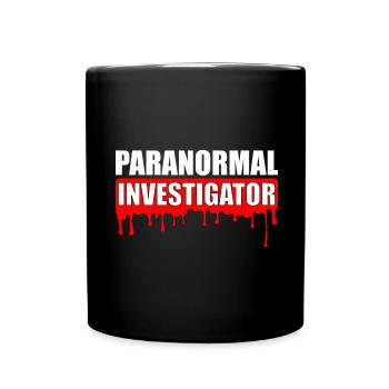 Geisterjagd Paranormal Investigator - Tasse einfarbig - Schwarz - Vorne