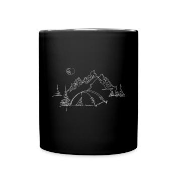 Berg - Campingzelt - (12) - Tasse einfarbig - Schwarz - Vorne