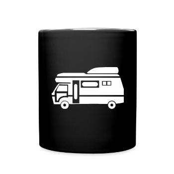 Caravane- - Mug uni - noir - Devant