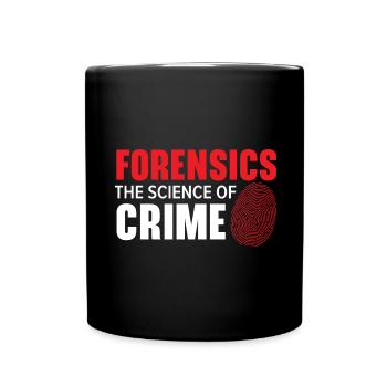 Forensics The Science of Crime Forensis - Full Colour Mug - black - Front