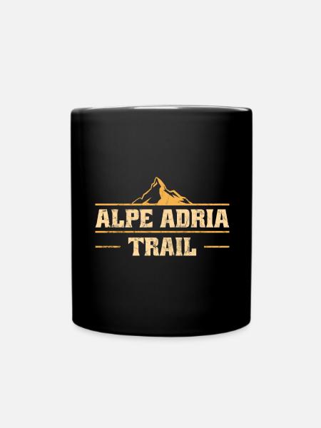 Alpenüberquerung Alpe Adria Trail Ferwanderweg - Tasse einfarbig - Schwarz