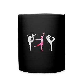 Gymnaste, Yoga,Sports,Exercices,Danse,Gymnastique - Mug uni - noir - Devant