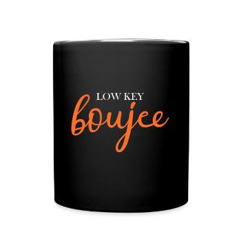 Low Key Boujee Wife Mama - Full Colour Mug - black - Front