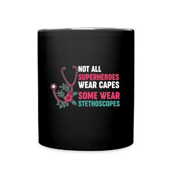 Cardiologist Humor Cardiology Nurse - Full Colour Mug - black - Front