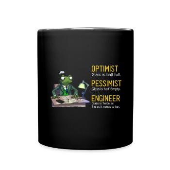 Kernenergie Spruch für Kernenergie - Tasse einfarbig - Schwarz - Vorne