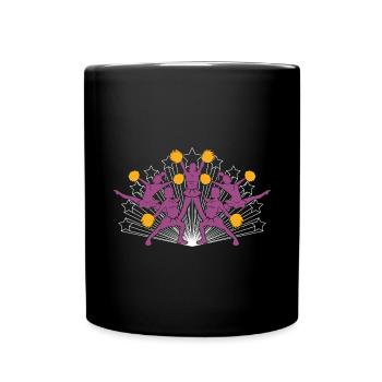Cheerleader Sportler Geschenk Sport Cheerleading - Tasse einfarbig - Schwarz - Vorne
