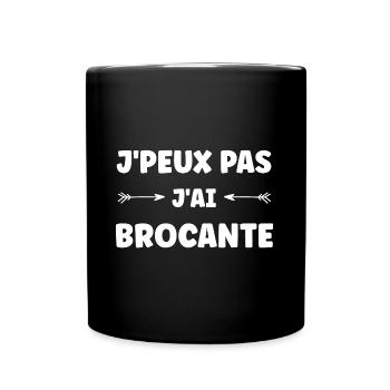 Vide grenier humour brocante - Mug uni - noir - Devant