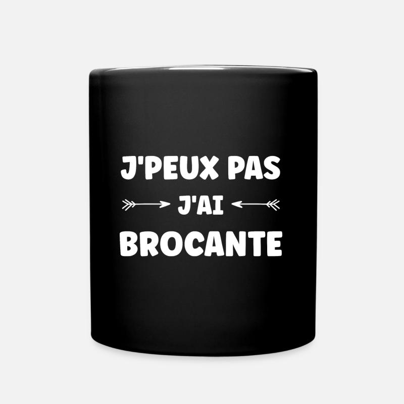 Vide grenier humour brocante - Mug uni - noir