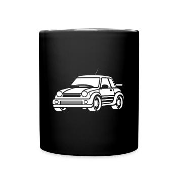 Rallye-Fahrzeug - Tasse einfarbig - Schwarz - Vorne