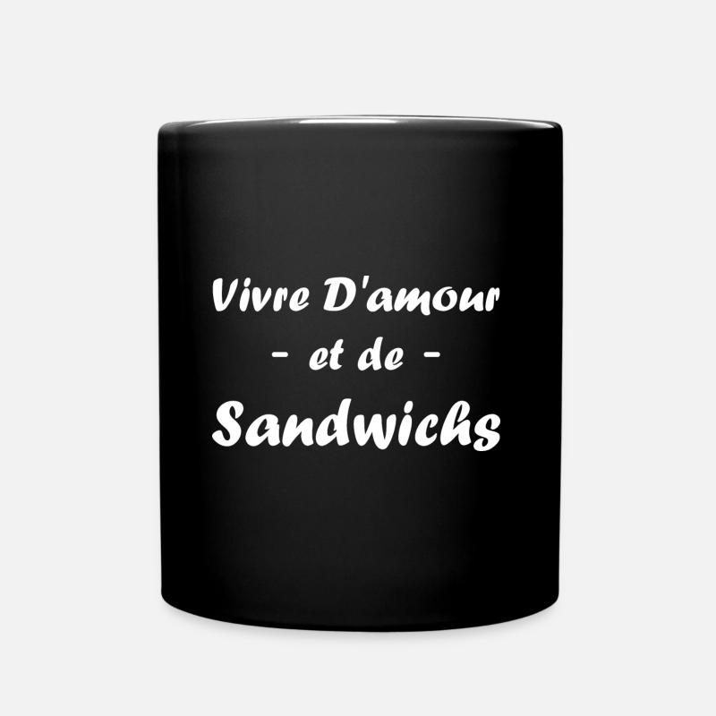 Humour sandwich - Mug uni - noir
