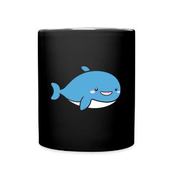 whale - Full Colour Mug - black - Front