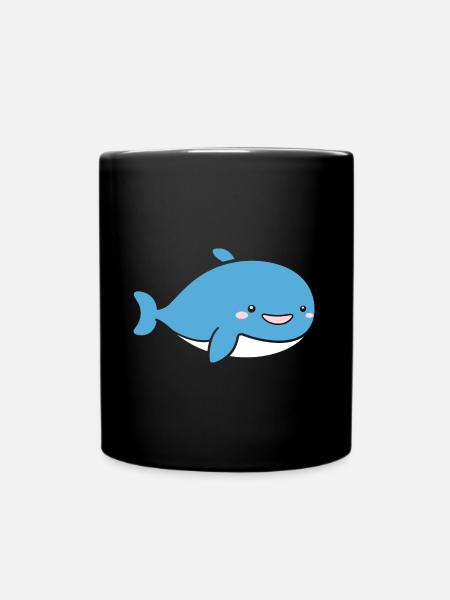 Wal - Tasse einfarbig - Schwarz
