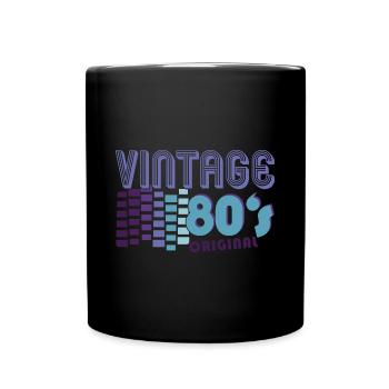 40th Birthday Eighties - Full Colour Mug - black - Front