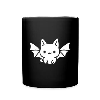 chauve-souris - Mug uni - noir - Devant