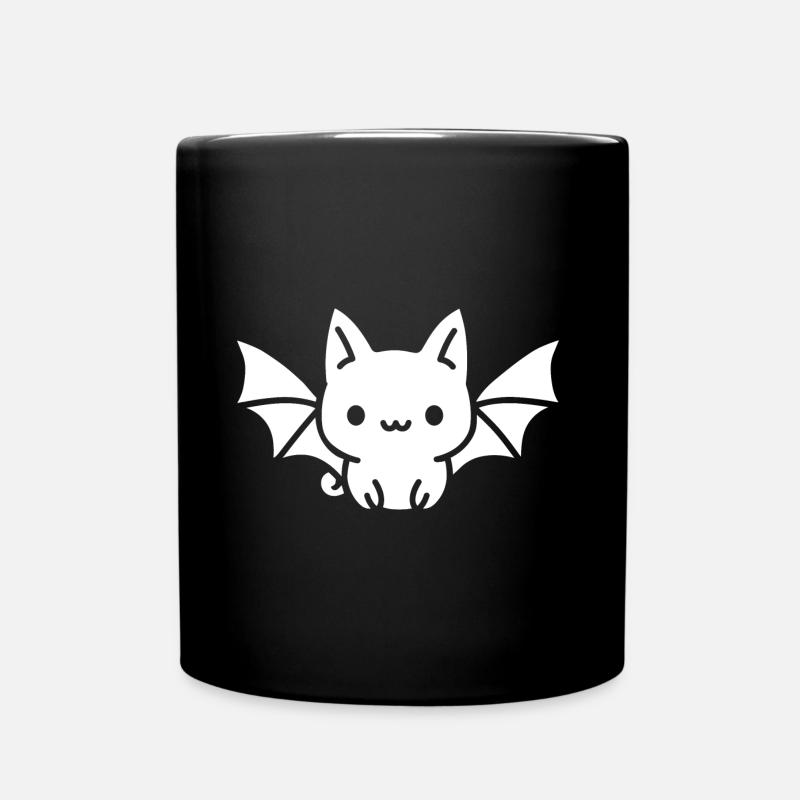 Fledermaus - Tasse einfarbig - Schwarz