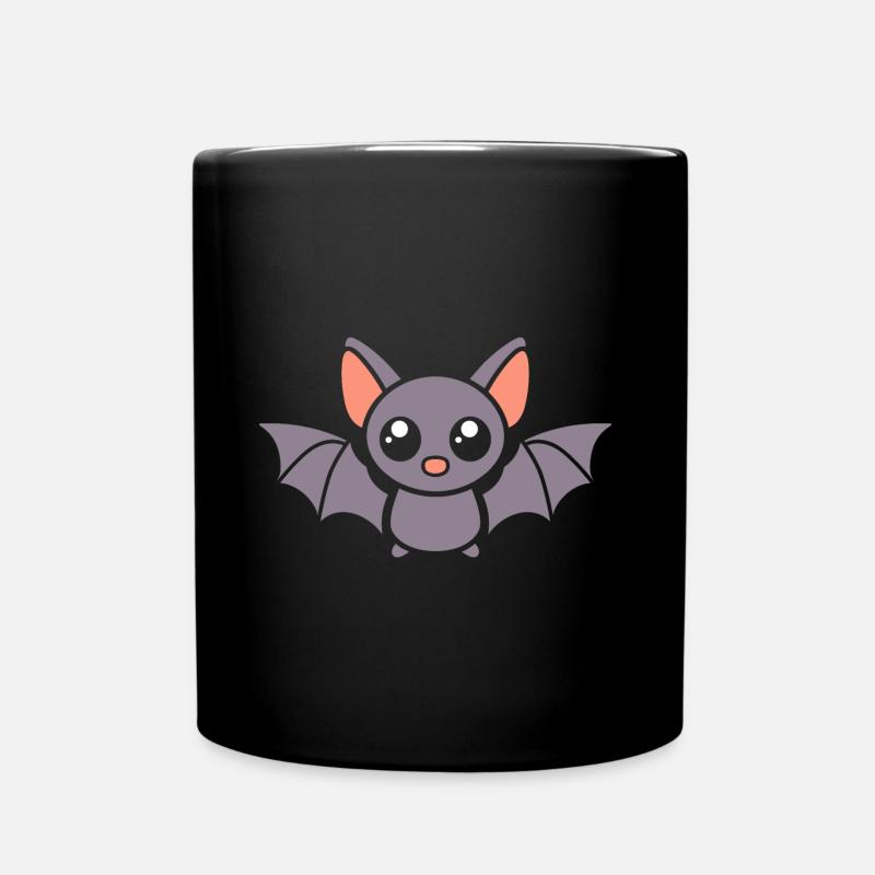 Fledermaus - Tasse einfarbig - Schwarz